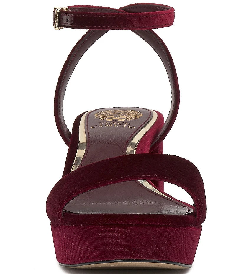 Vince Camuto Pendreya Platform Velvet Dress Sandals