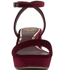 Vince Camuto Pendreya Platform Velvet Dress Sandals
