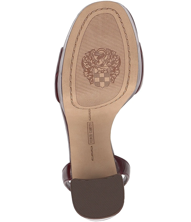 Vince Camuto Pendry Croco Embossed Leather Platform High Heel Dress Sandals