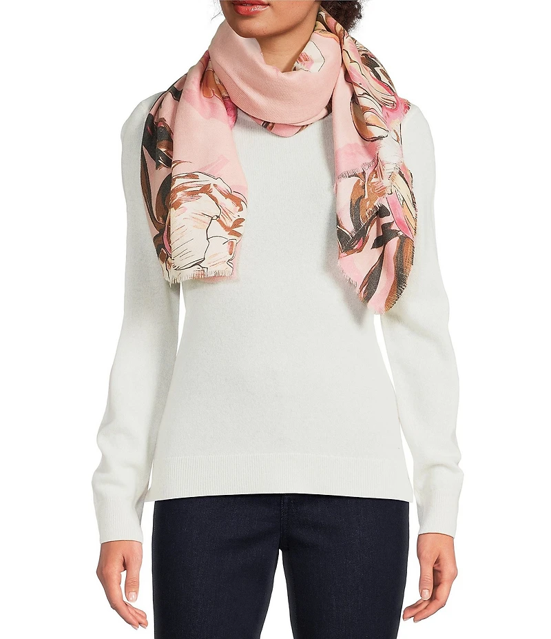 Vince Camuto Peony Super Soft Square Scarf