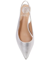 Vince Camuto Pilar Nappa Slingback Kitten Heel Pumps