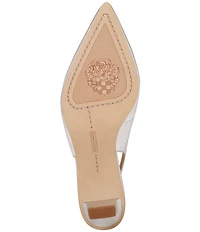 Vince Camuto Pilar Nappa Slingback Kitten Heel Pumps