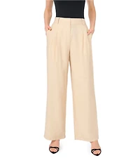 Vince Camuto Pleated Full Length Wide Leg Pants