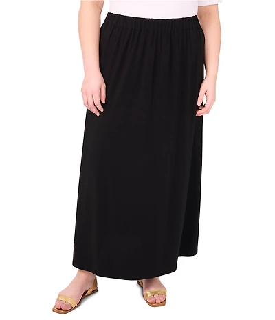 Vince Camuto Plus Size A-Line Pull-On Maxi Skirt