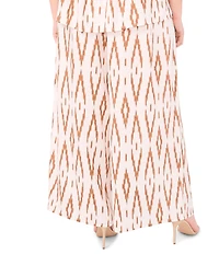 Vince Camuto Plus Size Coordinating Tie Front Wide Leg Pull-On Pants