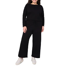 Vince Camuto Plus Size Crew Neck Long Sleeve Blouse