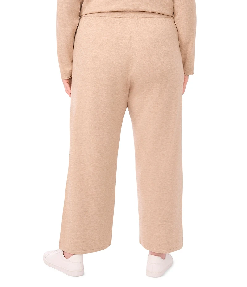 Vince Camuto Plus Size Coordinating Knit Wide Leg Drawstring Pants