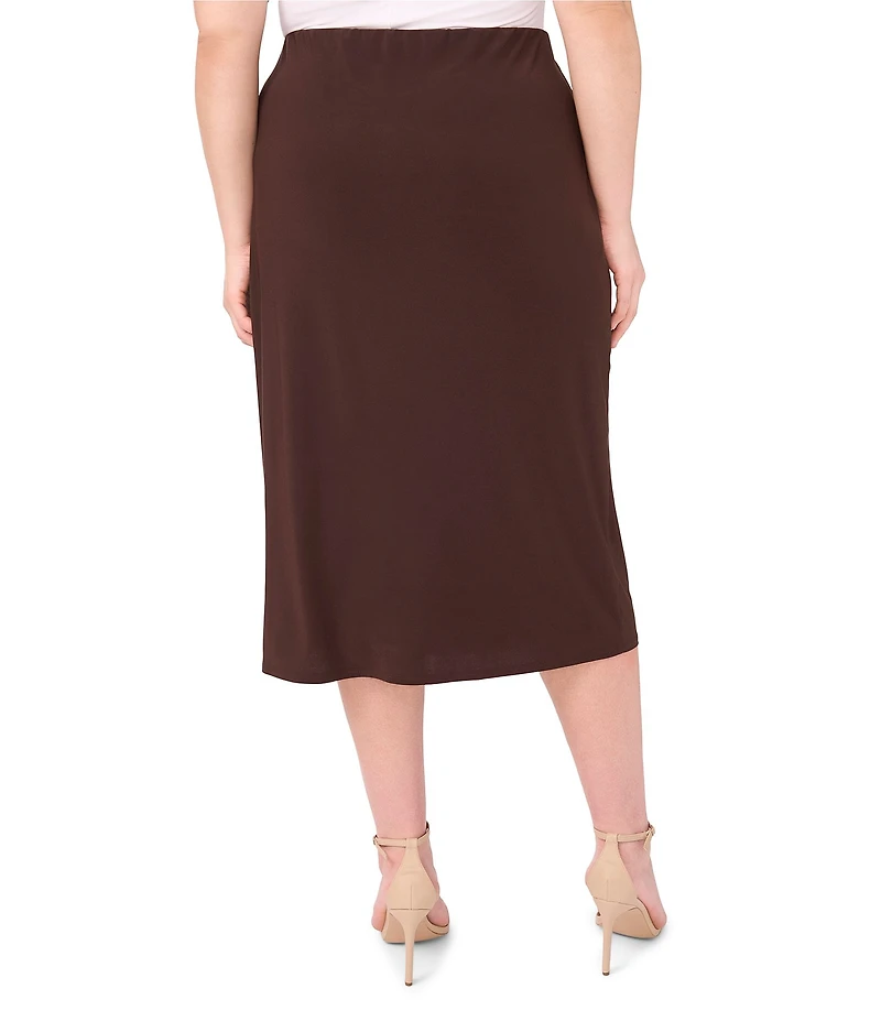 Vince Camuto Plus Size Ruched Pencil Midi Skirt