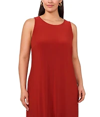 Vince Camuto Plus Size Sleeveless Crew Neck Keyhole Back Knit Maxi Dress