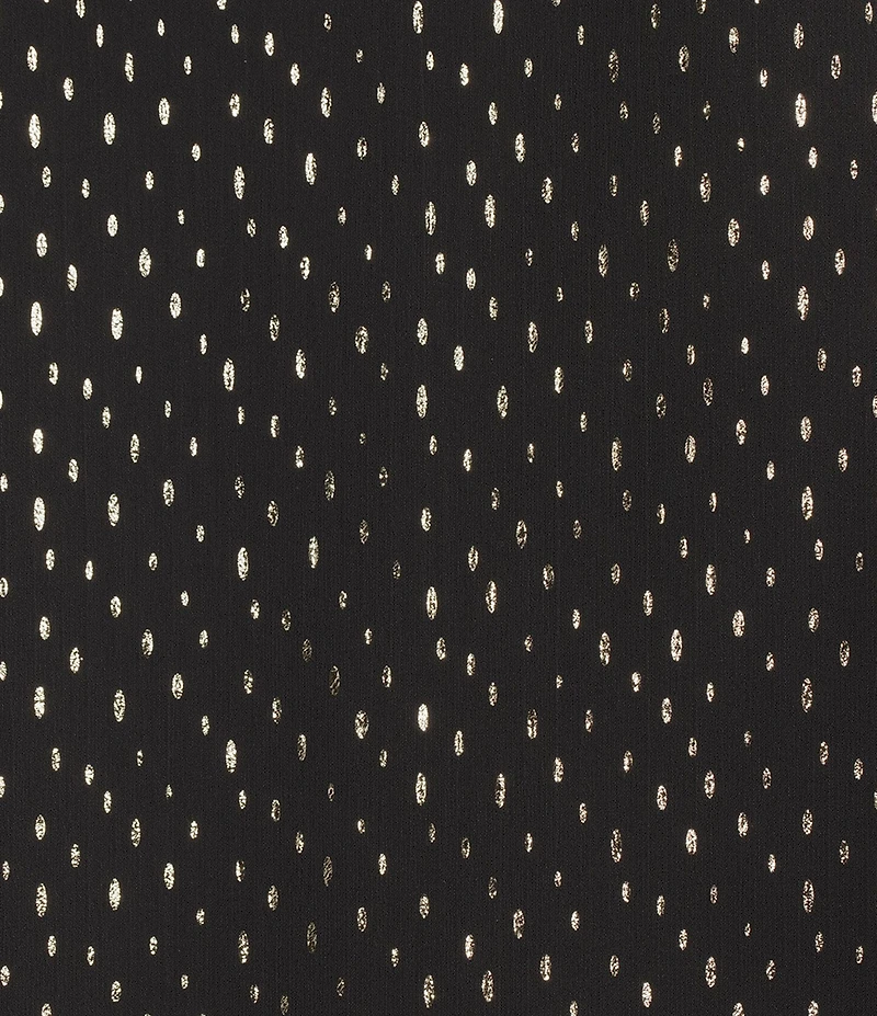 Vince Camuto Plus Size Woven Lurex Dot V-Neck Long Sleeve Blouse