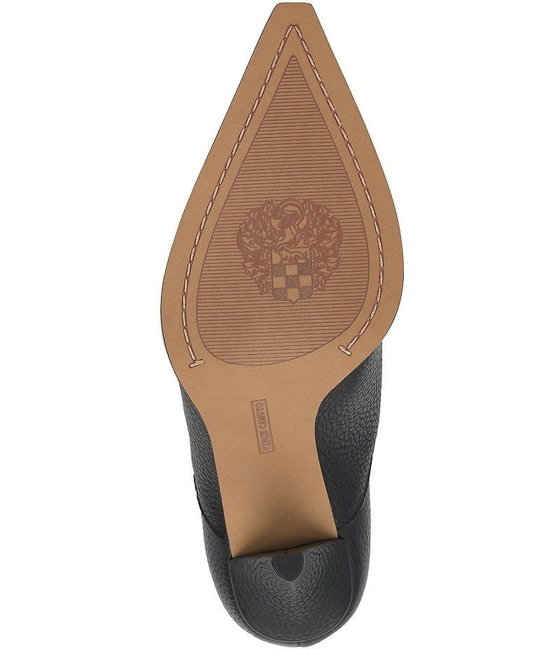 Vince Camuto Presca Leather Mid Calf Boots