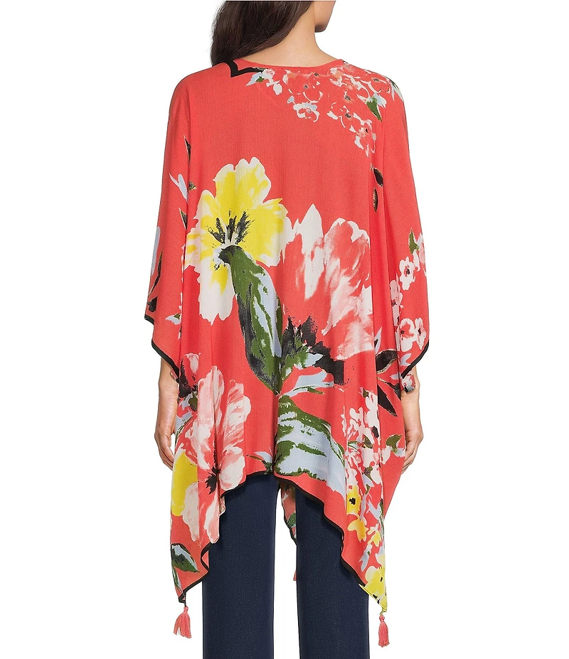 Vince Camuto Pretty Blooms Crinkle Tasssel Topper