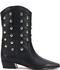 Vince Camuto Prilie Leather Dome Studded Booties