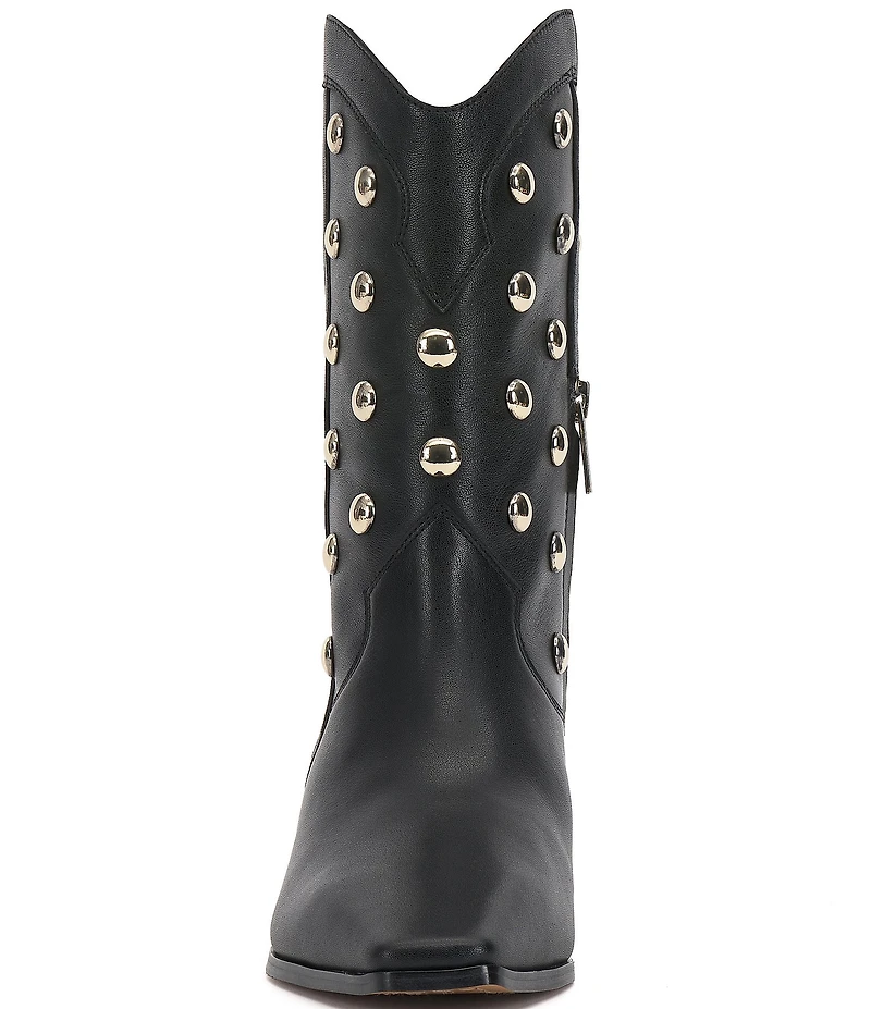 Vince Camuto Prilie Leather Dome Studded Booties