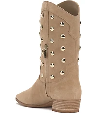 Vince Camuto Prilie Suede Dome Studded Booties