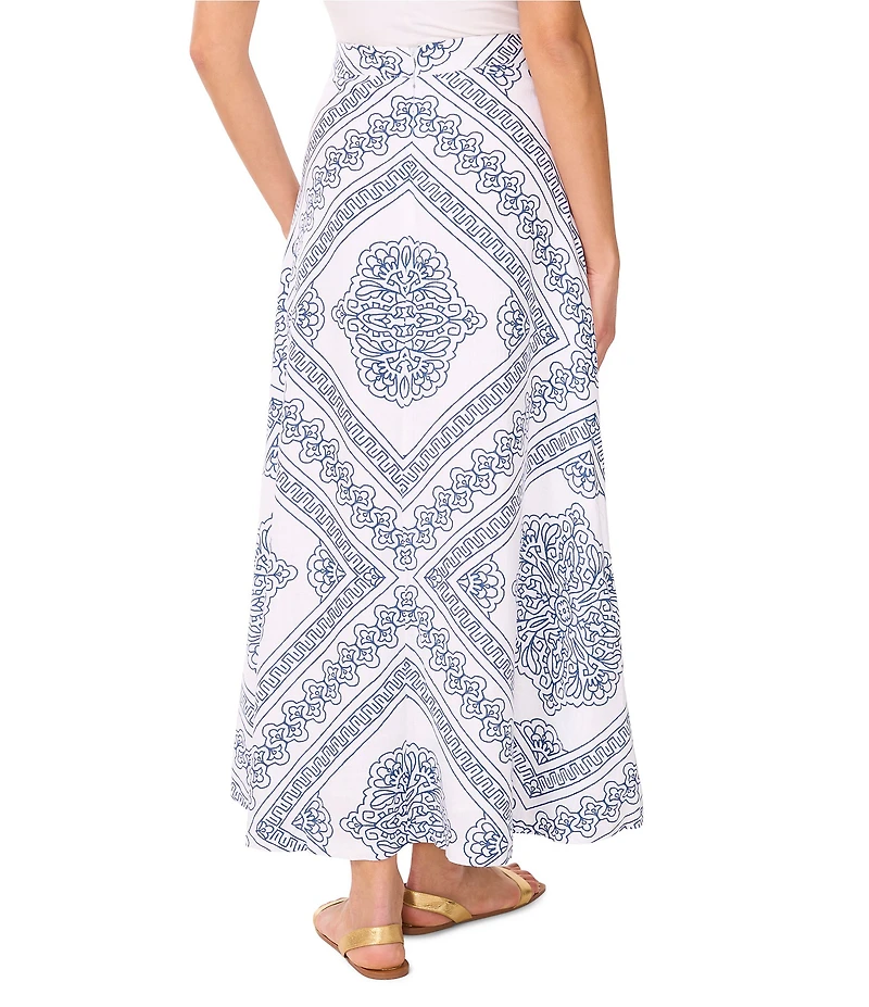 Vince Camuto Printed A Line Maxi Skirt