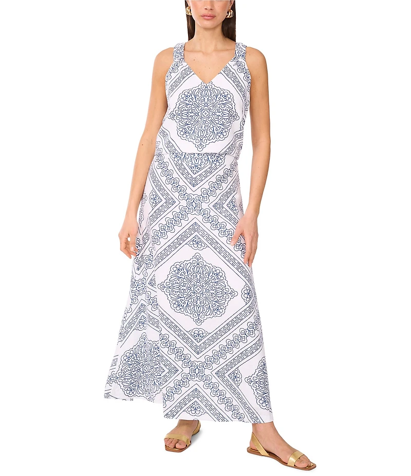Vince Camuto Printed A Line Maxi Skirt