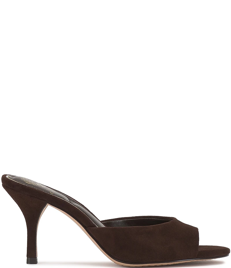 Vince Camuto Prynn Suede Slip On High Heel Dress Slide Sandals