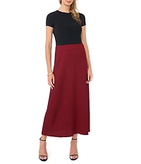 Vince Camuto Pucker Knit Midi Skirt