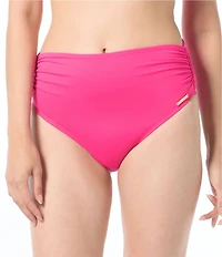 Vince Camuto Sanremo Solids Convertible High Waisted Bikini Swim Bottom