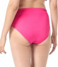 Vince Camuto Sanremo Solids Convertible High Waisted Bikini Swim Bottom