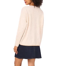 Vince Camuto Round Neck Long Sleeve Sweater