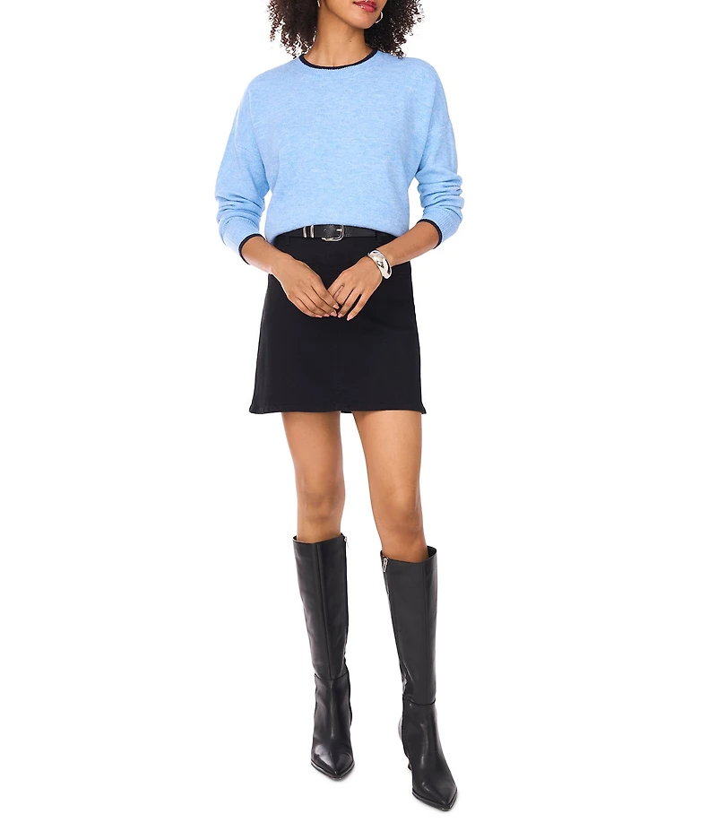 Vince Camuto Round Neck Long Sleeve Sweater