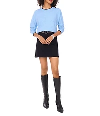 Vince Camuto Round Neck Long Sleeve Sweater