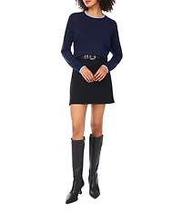 Vince Camuto Round Neck Long Sleeve Sweater