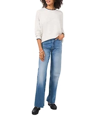 Vince Camuto Round Neck Long Sleeve Sweater