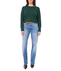 Vince Camuto Round Neck Long Sleeve Sweater