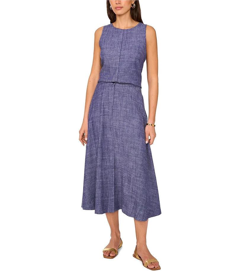 Vince Camuto Round Neck Sleeveless Tank