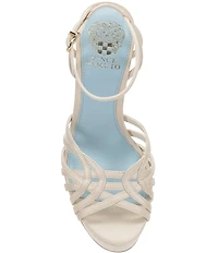 Vince Camuto Samlee Satin Strappy High Heel Dress Platform Sandals