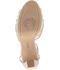 Vince Camuto Samlee Satin Strappy High Heel Dress Platform Sandals