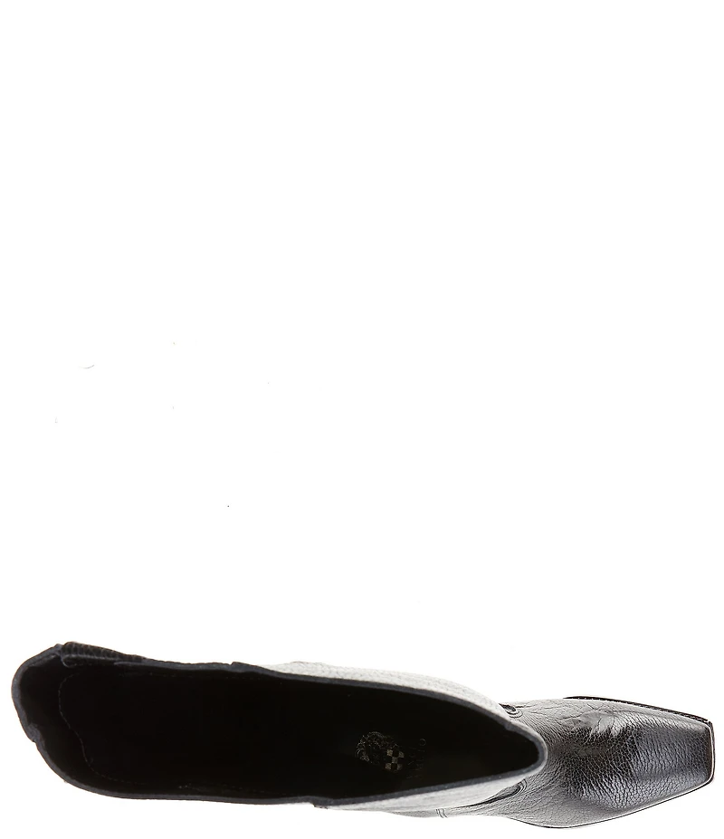 Vince Camuto Sangeti Leather Square Toe Block Heel Tall Boots