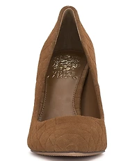 Vince Camuto Savilla Croco Embossed Suede Classic Pumps