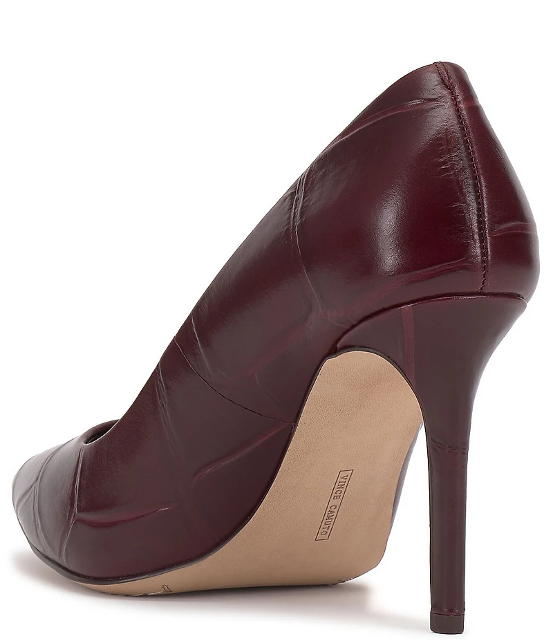 Vince Camuto Savilla Croco Embossed Leather Classic Pumps