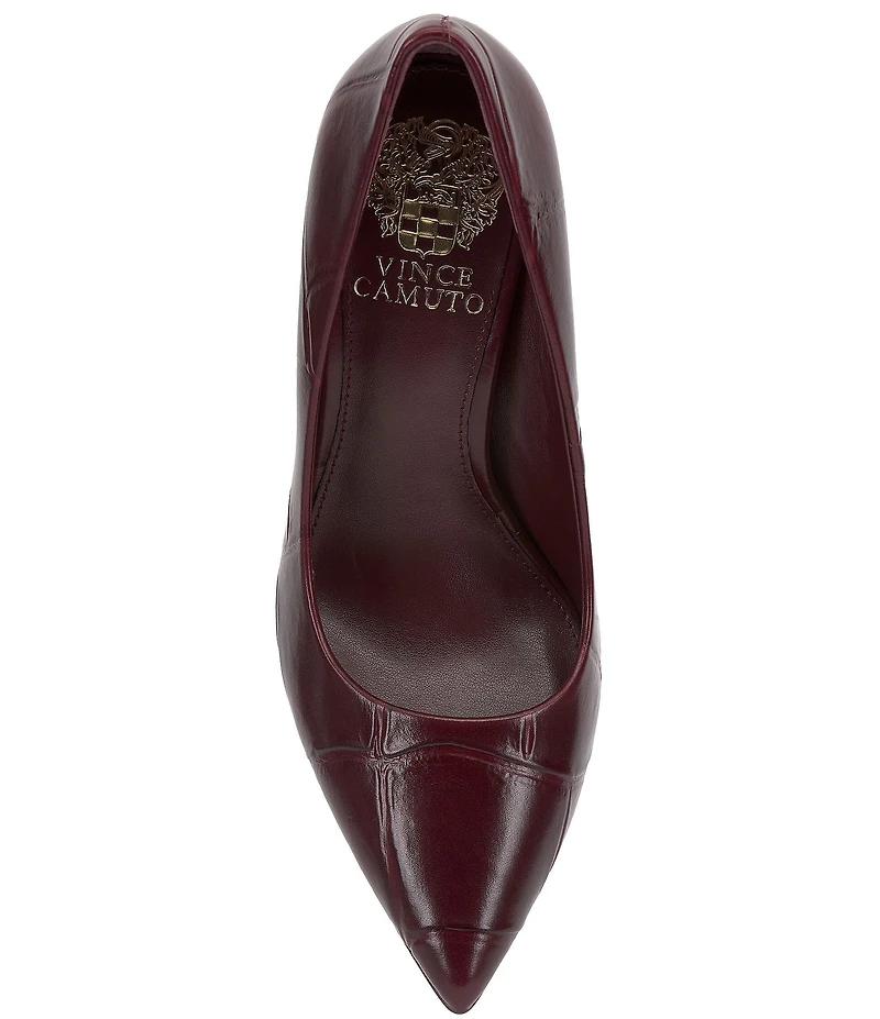 Vince Camuto Savilla Croco Embossed Leather Classic Pumps