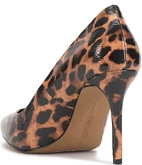 Vince Camuto Savilla Leopard Patent Leather Stiletto Dress Pumps