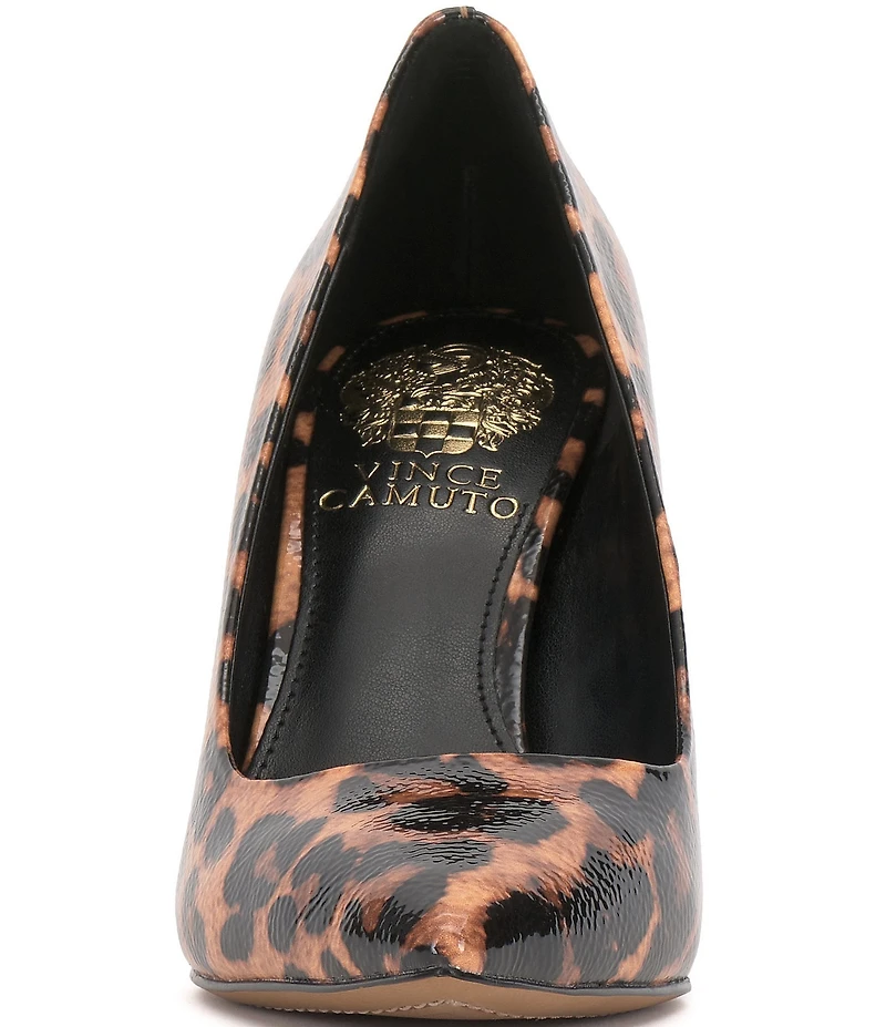 Vince Camuto Savilla Leopard Patent Leather Stiletto Dress Pumps