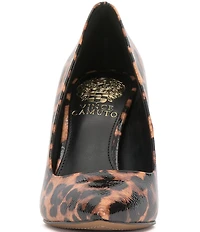 Vince Camuto Savilla Leopard Patent Leather Stiletto Dress Pumps