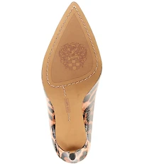 Vince Camuto Savilla Leopard Patent Leather Stiletto Dress Pumps