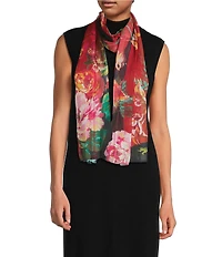 Vince Camuto Scatter Floral Oblong Scarf