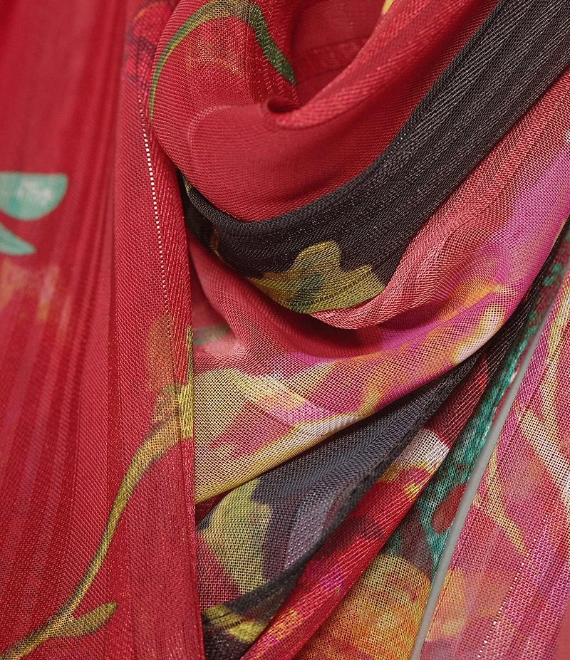Vince Camuto Scatter Floral Oblong Scarf