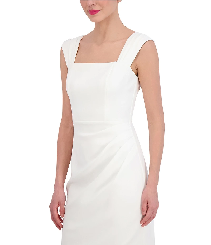 Vince Camuto Scuba Knit Square Neck Sleeveless Bodycon Dress