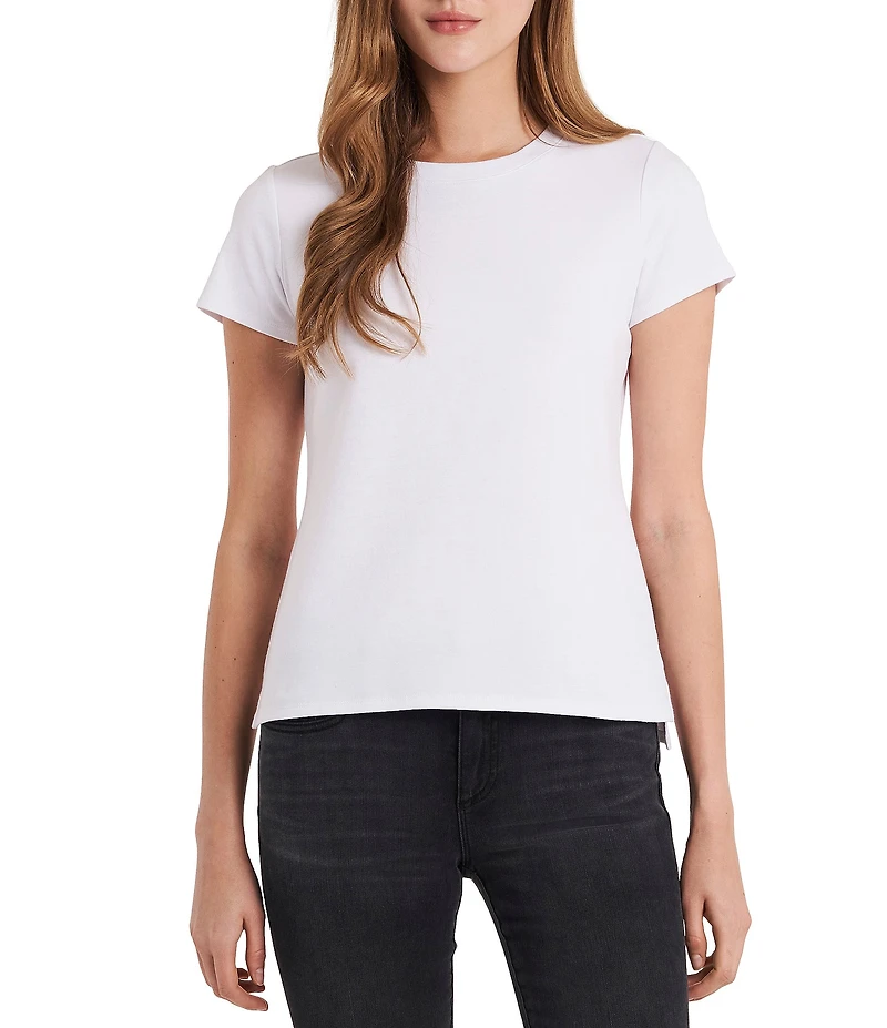 Vince Camuto Short Sleeve Crew Neck Knit Tee Shirt