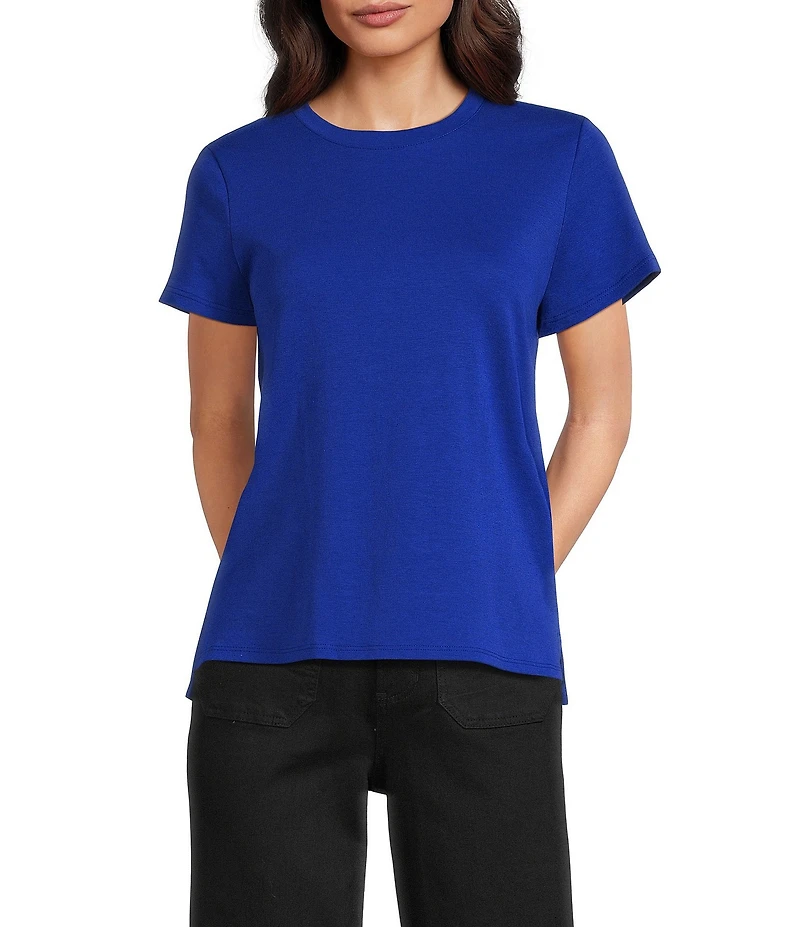 Vince Camuto Short Sleeve Crew Neck Knit Tee Shirt