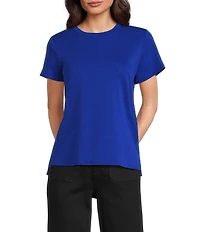 Vince Camuto Short Sleeve Crew Neck Knit Tee Shirt