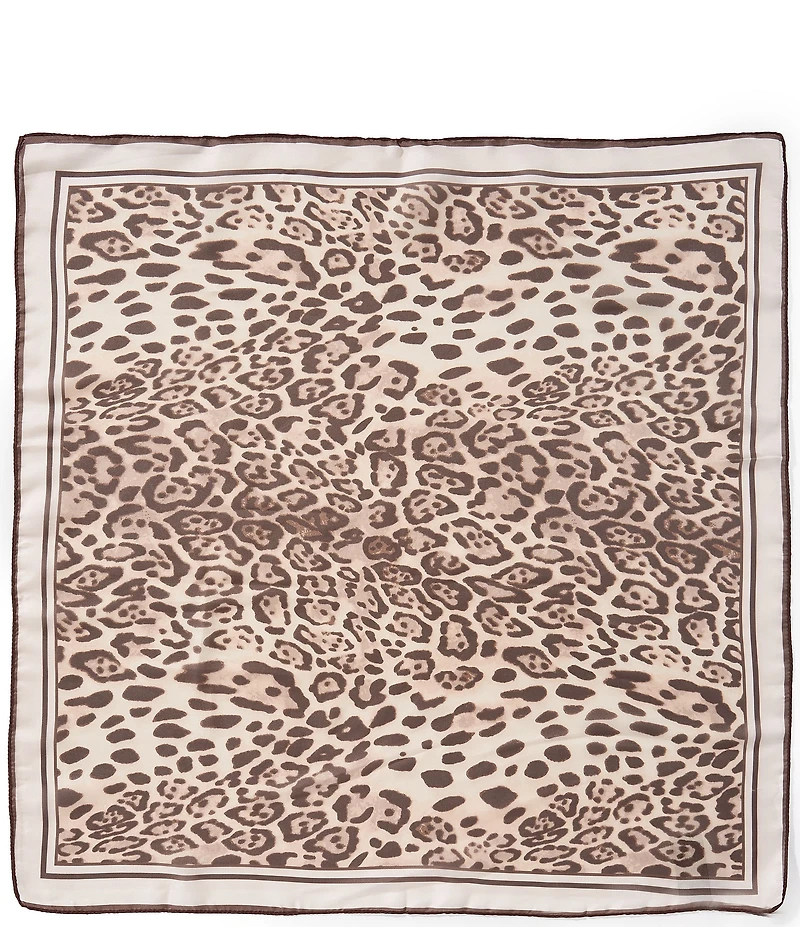 Vince Camuto Soft Border Leopard Square Scarf