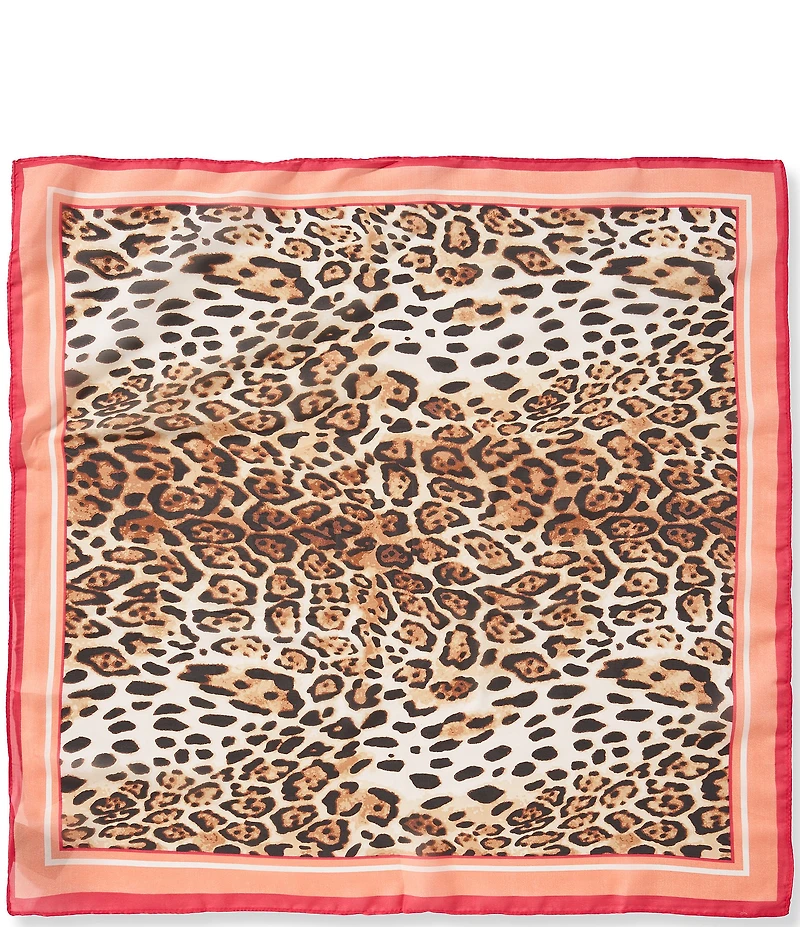Vince Camuto Soft Border Leopard Square Scarf